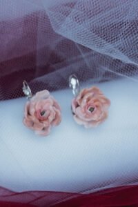 Pendientes Peonia (pieza única)