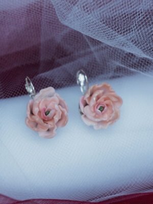 Pendientes Peonia (pieza única)