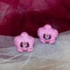 pendientes orquidea kihary hecho a mano